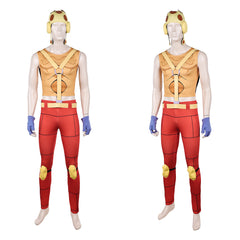 Cosplay Costume Pocoloco JJBA 7(2026) Anime Cosplay Tenue Jaune et Rouge Cosplay Costume