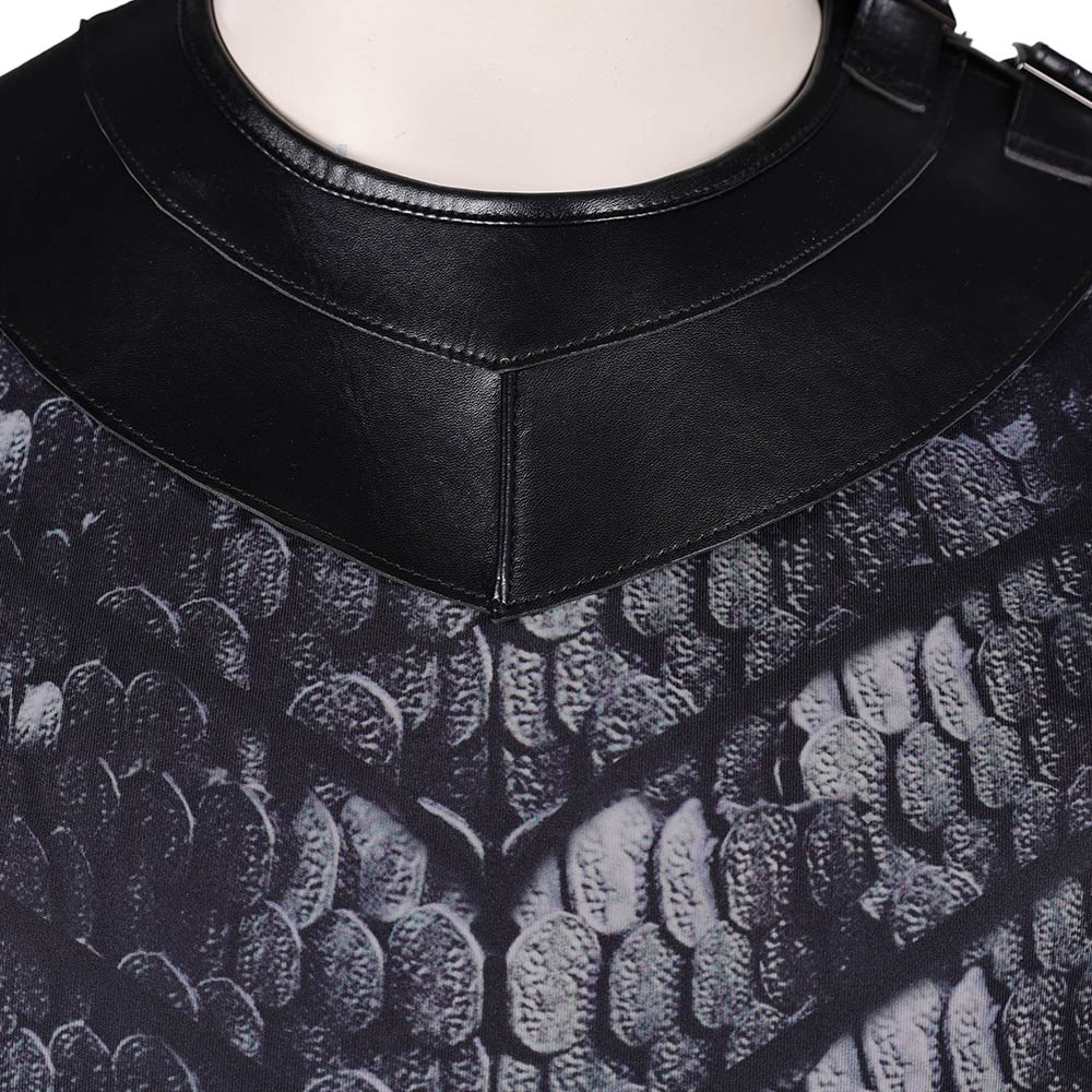 Cosplay Costume Prince Aemond Targaryen House of the Dragon 3(2026) TV Cosplay Tenue Noire Homme