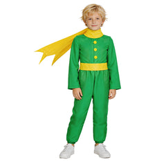 Cosplay Costume Prince Le Petit Prince Film Cosplay Tenue Verte Enfant