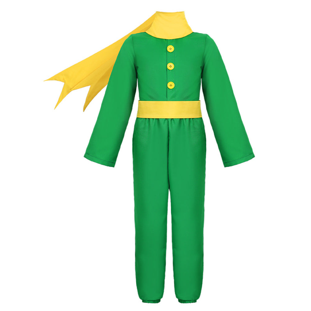 Cosplay Costume Prince Le Petit Prince Film Cosplay Tenue Verte Enfant