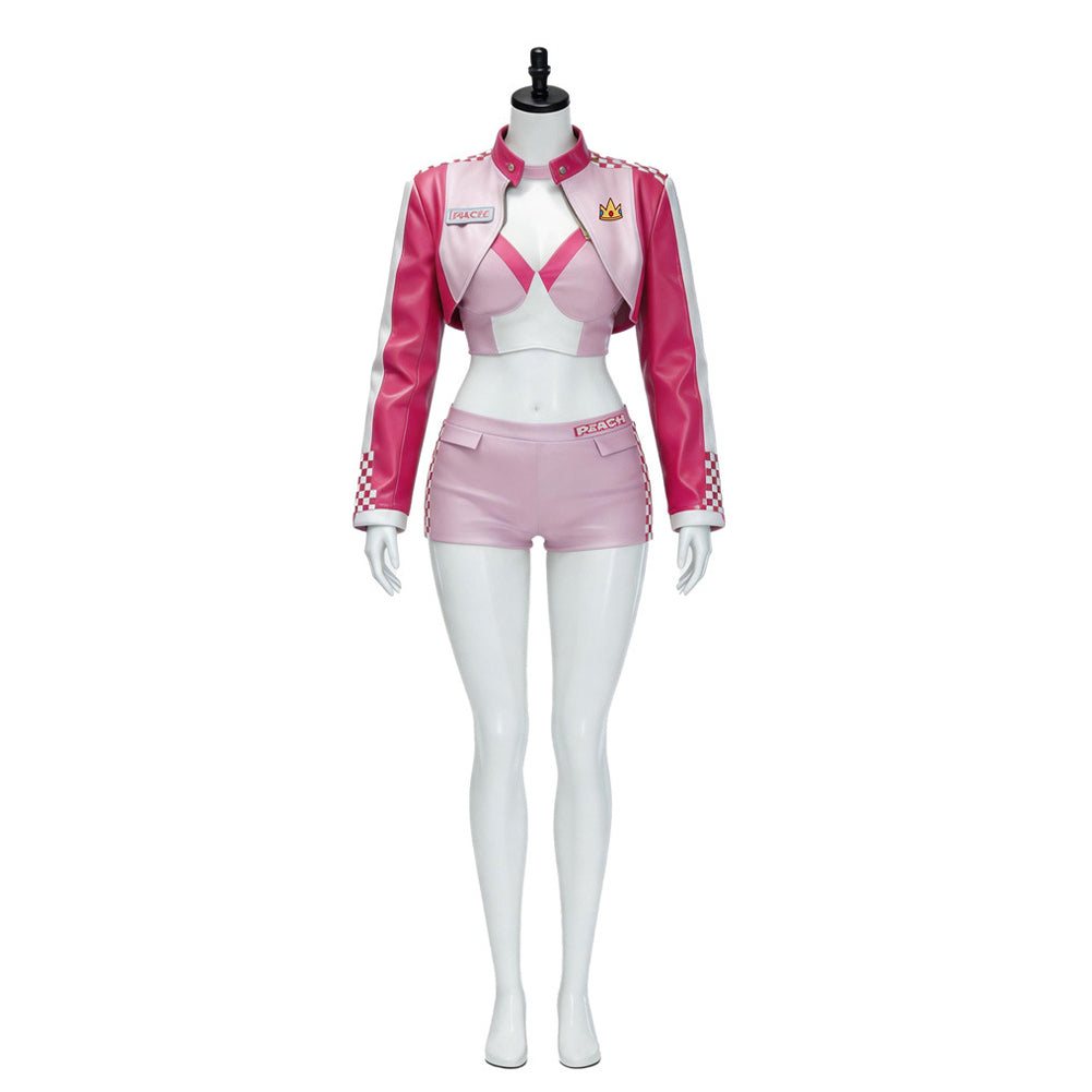 Cosplay Costume Princess Peach The Super Mario Bros. Movie Film Cosplay Tenue Rose Femme