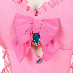 Cosplay Costume Princess Peach The Super Mario Galaxy Movie(2026) Film Cosplay Maillot de Bain Rose Femme