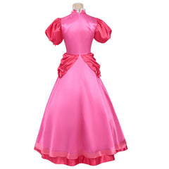 Cosplay Costume Princess Peach The Super Mario Galaxy Movie(2026) Film Cosplay Robe Rouge Femme