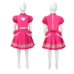 Cosplay Costume Princess Peach The Super Mario Galaxy Movie(2026) Film Cosplay Tenue Rose Enfant