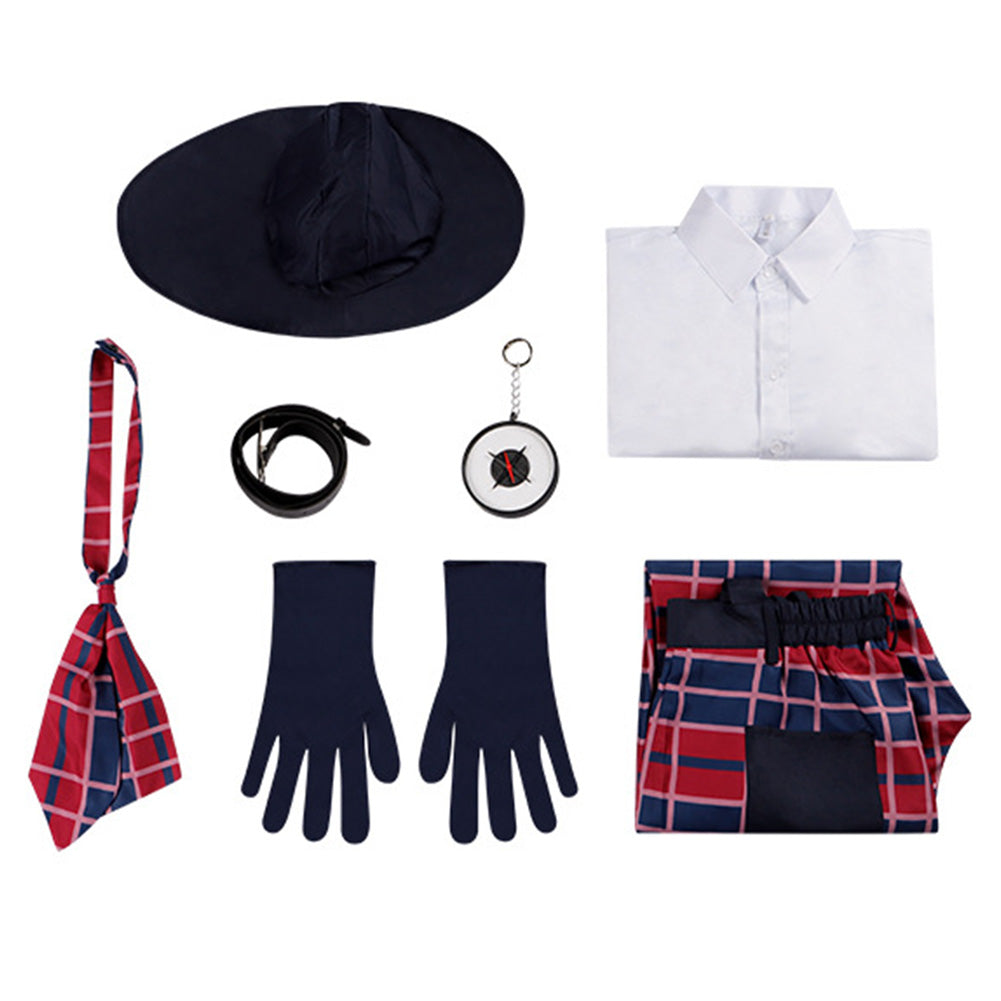 Cosplay Costume Prospector Dentity5 Jeu Cosplay Tenue Rouge Homme