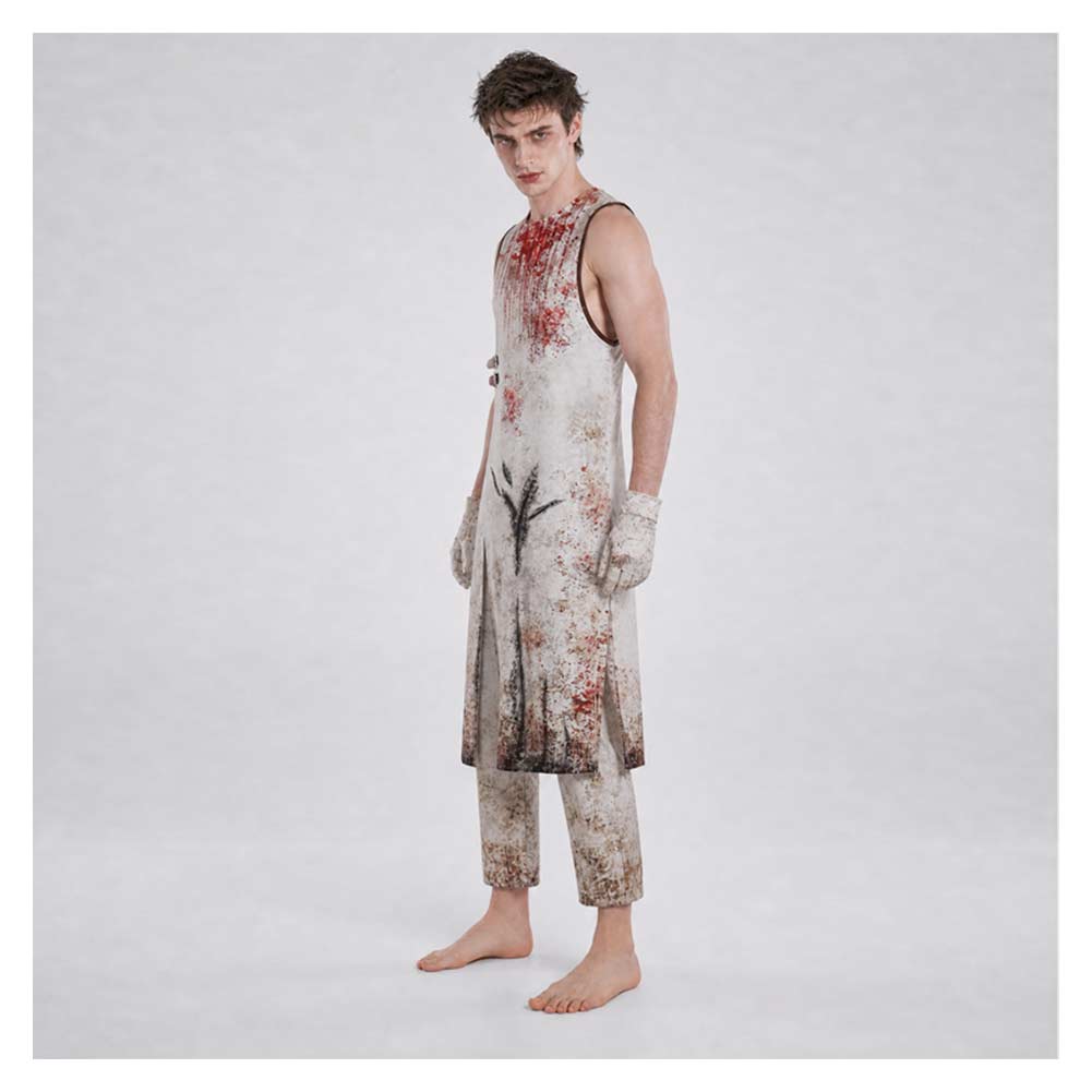 Cosplay Costume Pyramid Head Silent Hill 2 Remaked Jeu Cosplay Tenue Blanche Homme