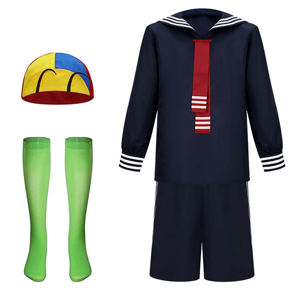 Cosplay Costume Quico La Llorona Film Cosplay Tenue Bleue Homme