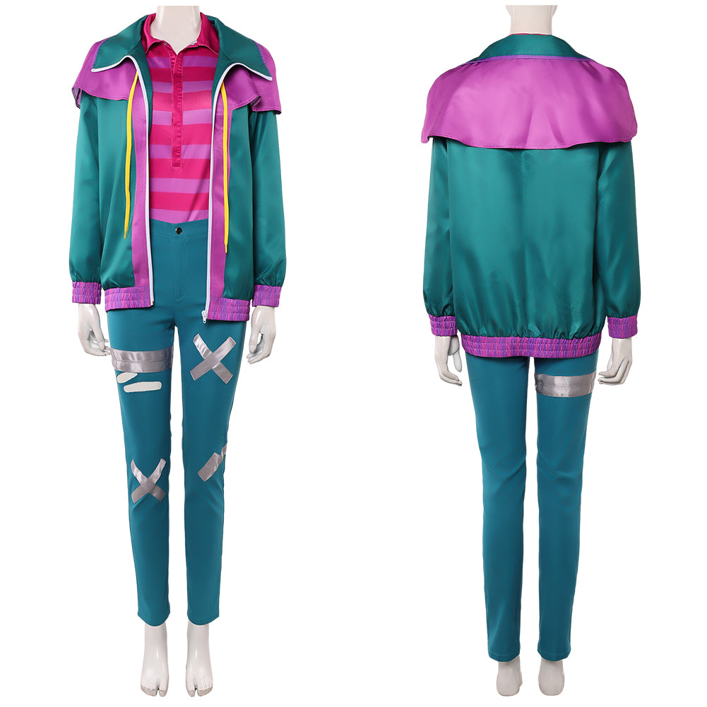 Cosplay Costume Raissa Forgotten Island(2026) Film Cosplay Tenue Verte et Rose Femme