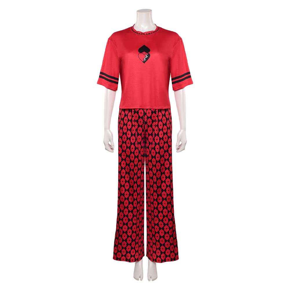 Cosplay Costume Red Descendants: Wicked Wonderland(2026) Film Cosplay Pyjama Rouge Femme