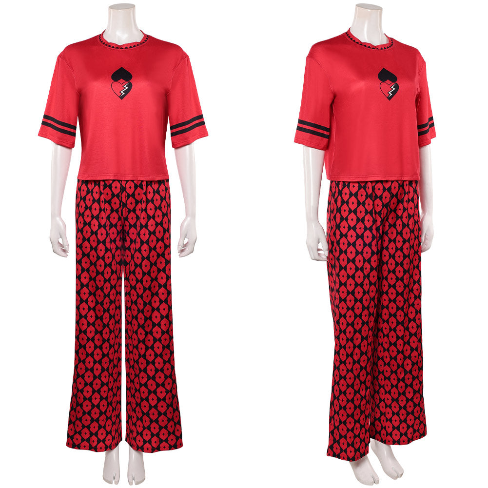 Cosplay Costume Red Descendants: Wicked Wonderland(2026) Film Cosplay Pyjama Rouge Femme