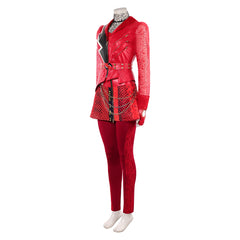 Cosplay Costume Red Descendants: Wicked Wonderland(2026) Film Cosplay Tenue Rouge de Cuir Femme
