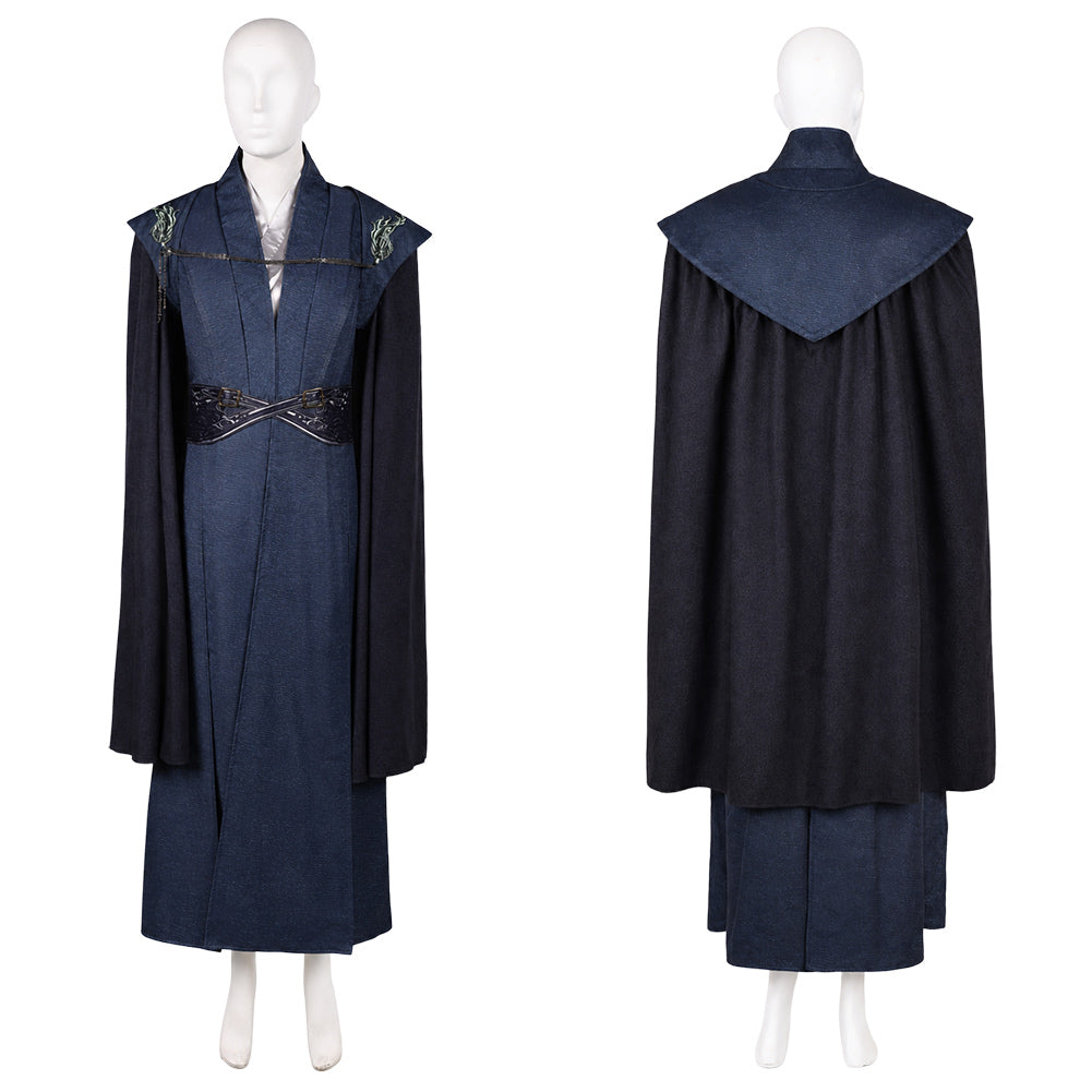 Cosplay Costume Rhaenyra Targaryen House of The Dragon 3(2026) TV Cosplay Tenue Noire et Bleue Femme