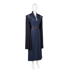 Cosplay Costume Rhaenyra Targaryen House of The Dragon 3(2026) TV Cosplay Tenue Noire et Bleue Femme