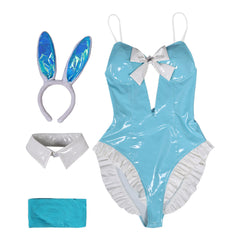 Cosplay Costume Rosalina The Super Mario Galaxy Movie(2026) Film Cosplay Bunny Girl Tenue Bleue Femme