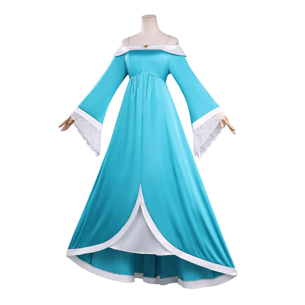 Cosplay Costume Rosalina The Super Mario Galaxy Movie(2026) Film Cosplay Robe Bleue Femme