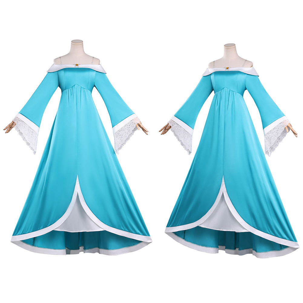 Cosplay Costume Rosalina The Super Mario Galaxy Movie(2026) Film Cosplay Robe Bleue Femme