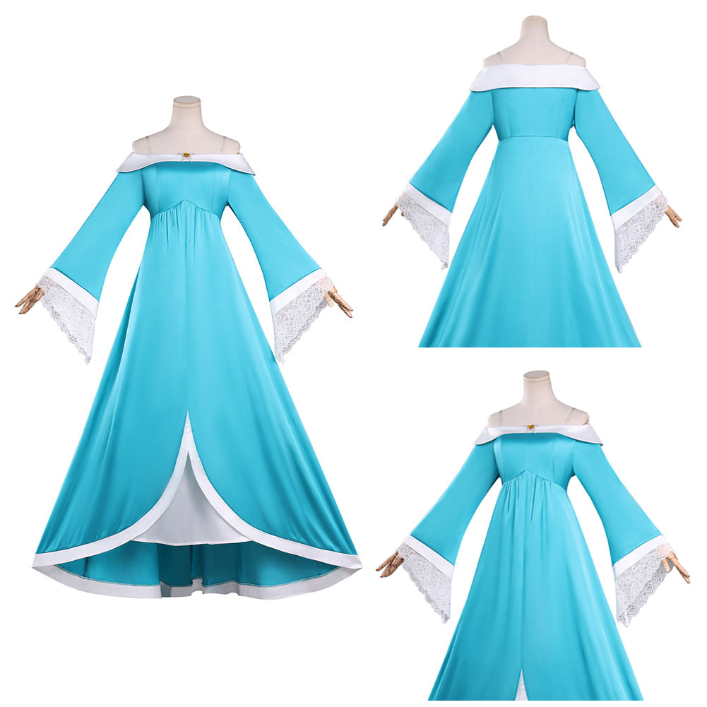 Cosplay Costume Rosalina The Super Mario Galaxy Movie(2026) Film Cosplay Robe Bleue Femme