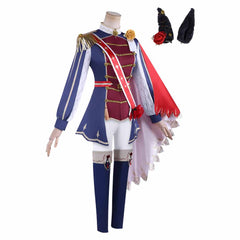 Cosplay Costume Rose Kingdom Pretty Derby Anime Cosplay Tenue Bleue et Rouge Femme
