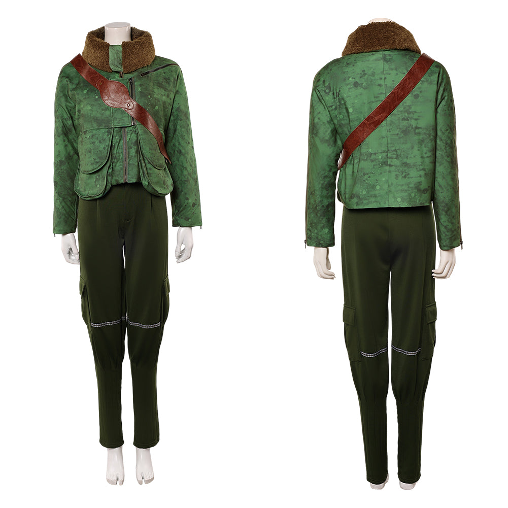 Cosplay Costume Ruthye Marye Knoll Supergirl(2026) Film Cosplay Tenue Verte Femme