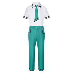 Cosplay Costume Saiki Kusuo The Disastrous Life of Saiki K Anime Cosplay Uniforme Blanche et Verte Homme