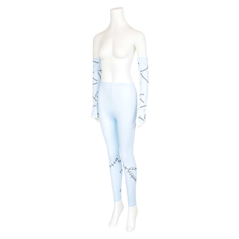 Cosplay Costume Sally The Nightmare Before Christmas(1993) Film Cosplay Pantalon et Manchons Femme