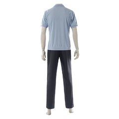 Cosplay Costume Sanji One Piece Live Action 2(2026) TV Cosplay Tenue Noire et Bleue Homme