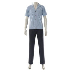 Cosplay Costume Sanji One Piece Live Action 2(2026) TV Cosplay Tenue Noire et Bleue Homme