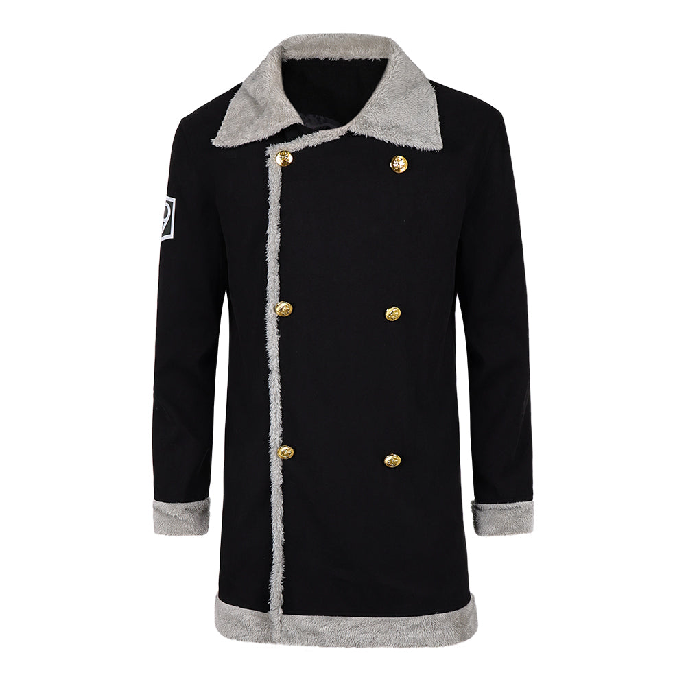 Cosplay Costume Sanji One Piece Live Action 2(2026) TV Cosplay Veste Noire Homme