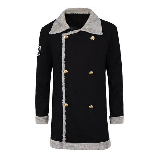 Cosplay Costume Sanji One Piece Live Action 2(2026) TV Cosplay Veste Noire Homme