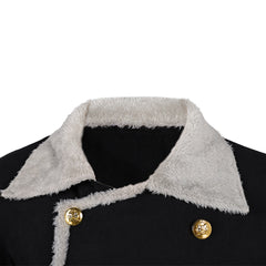 Cosplay Costume Sanji One Piece Live Action 2(2026) TV Cosplay Veste Noire Homme