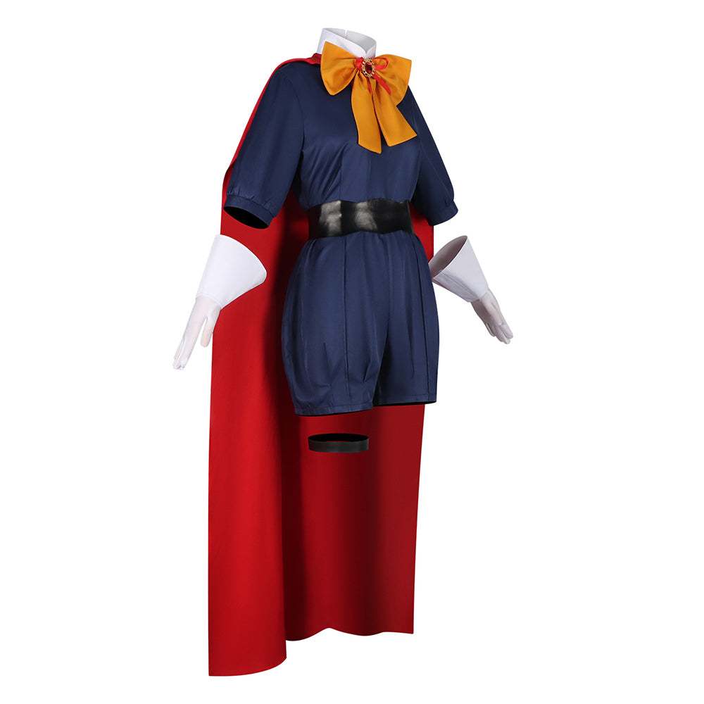 Cosplay Costume Sapphire The Ribbon Hero(2026) Anime Cosplay Combinaison Bleue et Rouge Femme