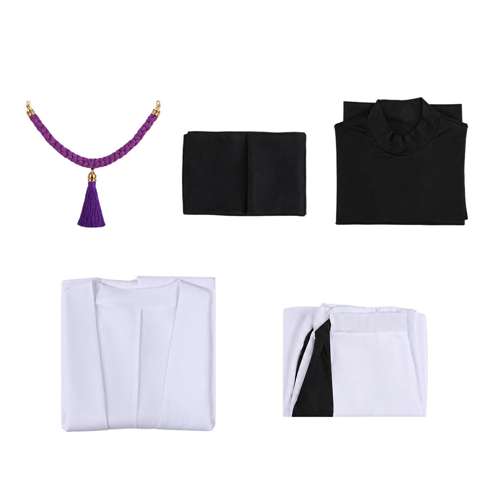 Cosplay Costume Satoru Gojo Anime Cosplay Tenue Blanche et Noire Homme