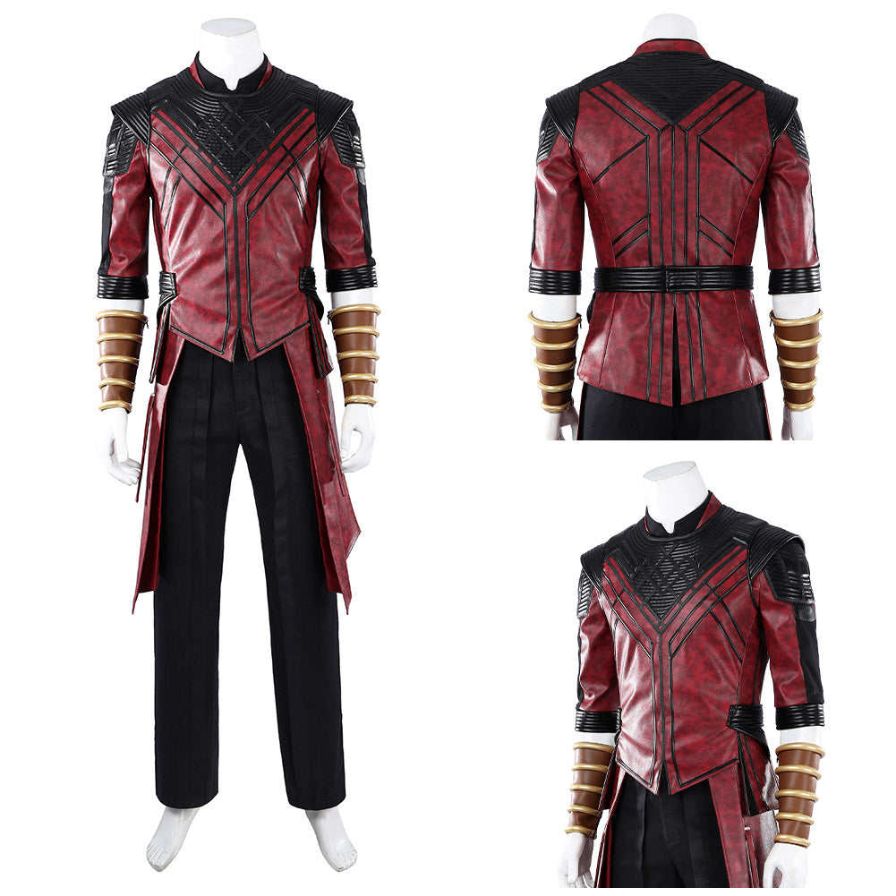 Cosplay Costume Shang-Chi Avengers 5(2026) Film Cosplay Tenue Rouge et Noire Homme