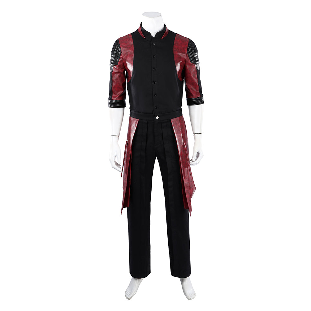 Cosplay Costume Shang-Chi Avengers 5(2026) Film Cosplay Tenue Rouge et Noire Homme