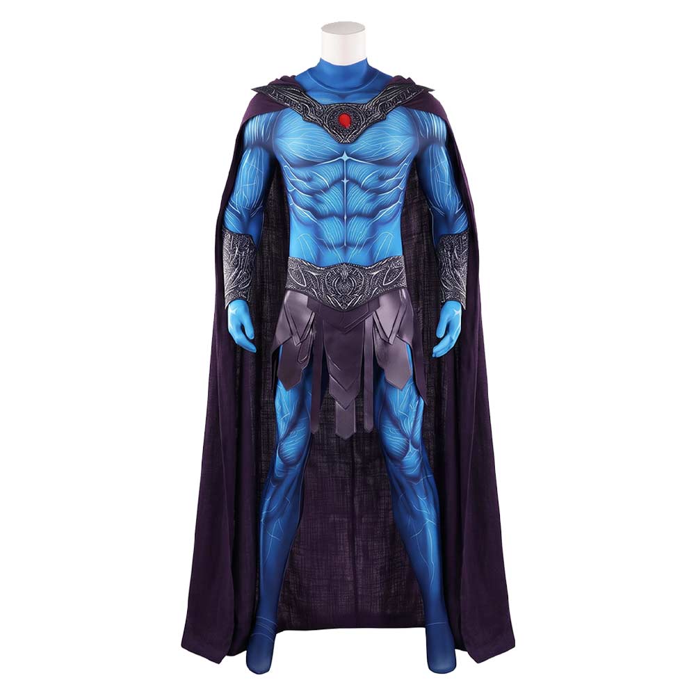 Cosplay Costume Skeletor Les Maîtres de l'Univers(2026) Film Cosplay Combinaison Bleue Homme