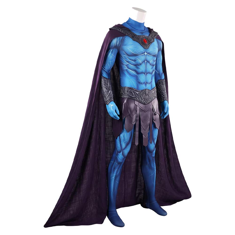 Cosplay Costume Skeletor Les Maîtres de l'Univers(2026) Film Cosplay Combinaison Bleue Homme
