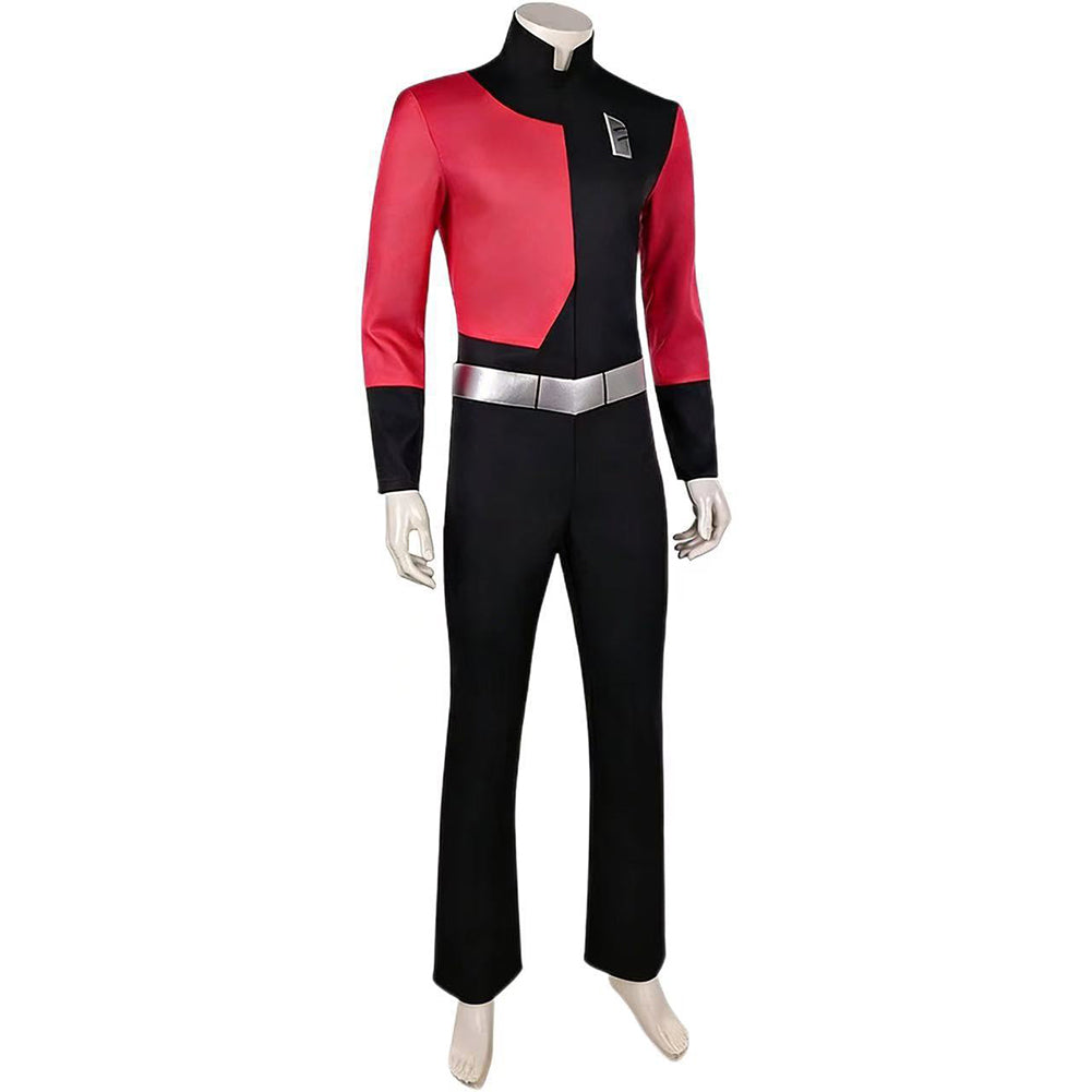 Cosplay Costume Space Racer Invincible 4(2026) TV Cosplay Combinaison Rouge et Noire Homme