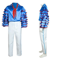 Cosplay Costume Stanley The Mask(1994) Film Cosplay Tenue Blanche et Bleue Homme