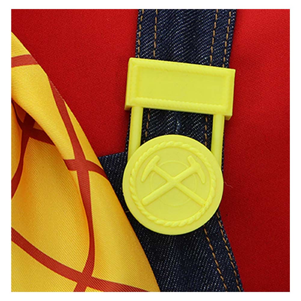 Cosplay Costume Stinky Pete Film Cosplay Tenue Bleue et Rouge Homme