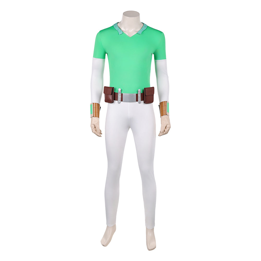 Cosplay Costume Stone Man Invincible 4(2026) TV Cosplay Tenue Verte et Blanche Homme