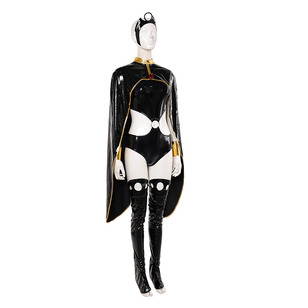 Cosplay Costume Storm X-Men '97 Saison 2(2026) TV Cosplay Tenue Noire de Cuir Femme