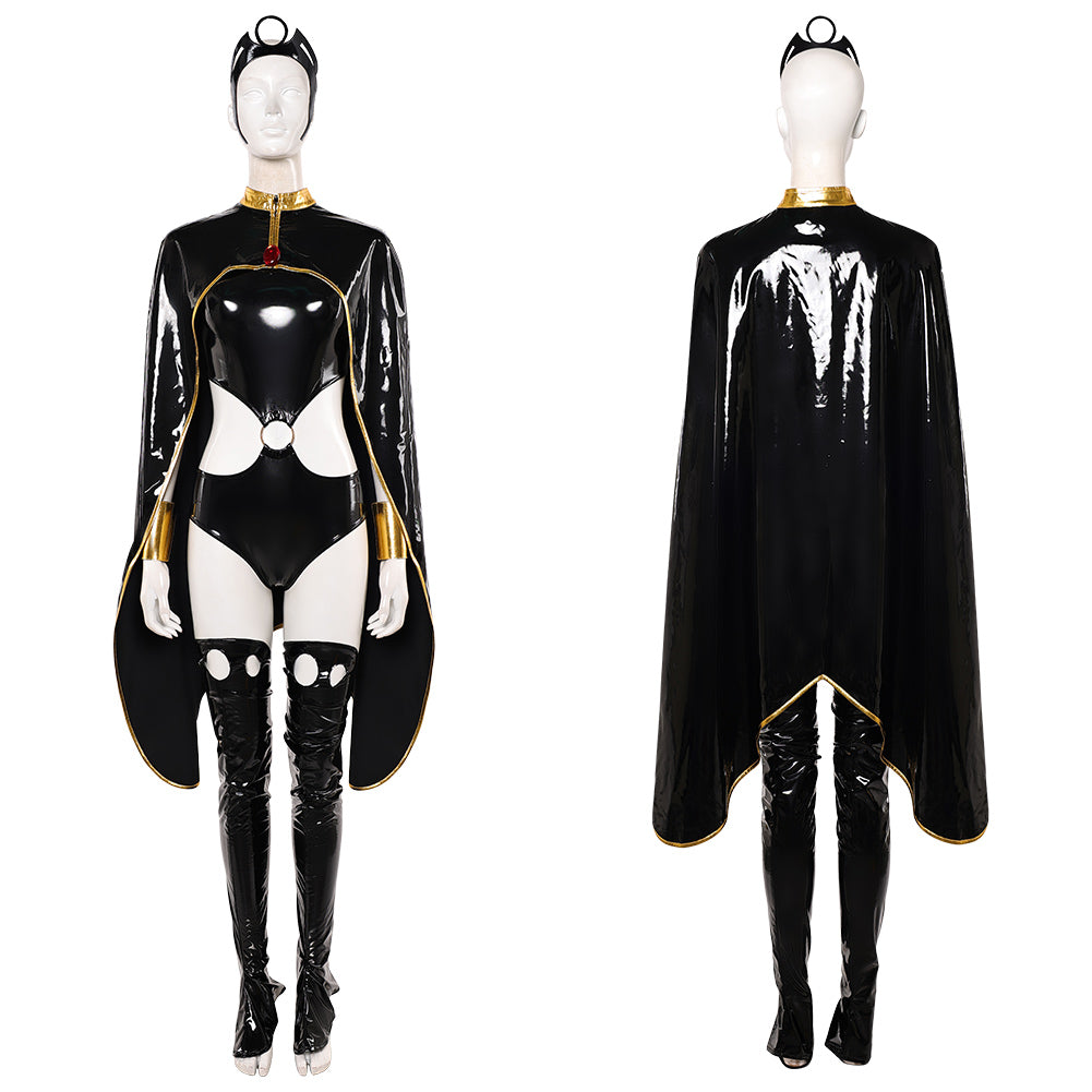 Cosplay Costume Storm X-Men '97 Saison 2(2026) TV Cosplay Tenue Noire de Cuir Femme
