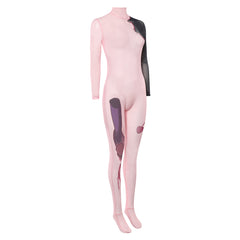Cosplay Costume Sua Zombie Stage AU Alien Stage(2026) TV Cosplay Combinaison à Motif Tatouage Rose