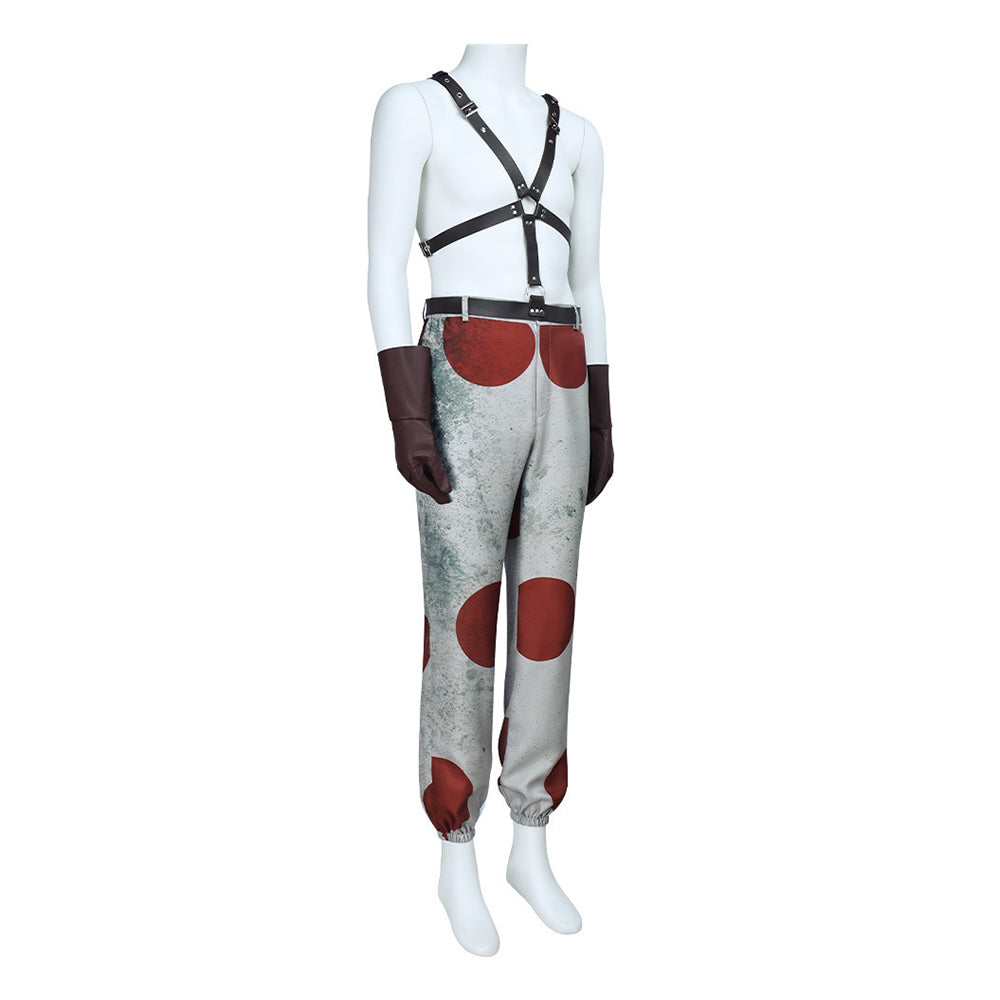 Cosplay Costume Sweet Tooth Twisted Metal Jeu Cosplay Tenue Rouge Homme