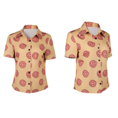 Cosplay Costume Tashigi One Piece Live Action 2(2026) TV Cosplay Chemise Jaune Imprimée Femme