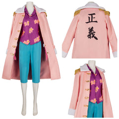 Cosplay Costume Tashigi One Piece Live Action 2(2026) TV Cosplay Tenue Rose et Bleue Femme