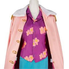 Cosplay Costume Tashigi One Piece Live Action 2(2026) TV Cosplay Tenue Rose et Bleue Femme