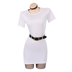 Cosplay Costume Tayama Smoking Behind the Supermarket with You(2026) Anime Cosplay Tenue Noire et Blanche Femme