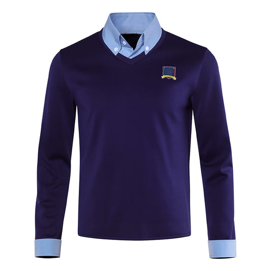 Cosplay Costume Ted Lasso 4(2026) TV Cosplay Haut Bleu Homme
