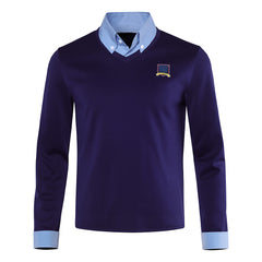 Cosplay Costume Ted Lasso 4(2026) TV Cosplay Haut Bleu Homme